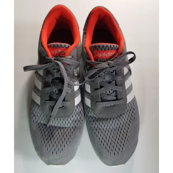 Adidas Men's Shoes Sneakers US Size 11 Lite Racer Grey Solar F98926 Running - Picture 2 of 5
